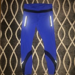 Electric Blue Reflective Lululemon Leggings